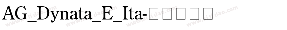 AG_Dynata_E_Ita字体转换
