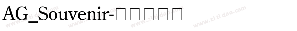 AG_Souvenir字体转换