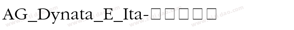 AG_Dynata_E_Ita字体转换