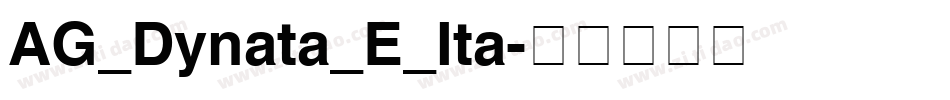 AG_Dynata_E_Ita字体转换