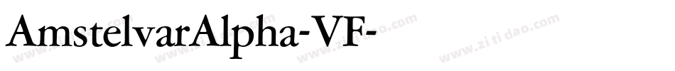 AmstelvarAlpha-VF字体转换