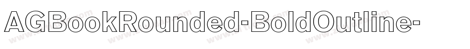 AGBookRounded-BoldOutline字体转换