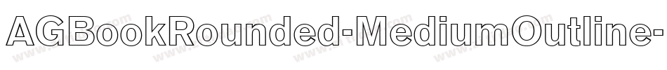 AGBookRounded-MediumOutline字体转换