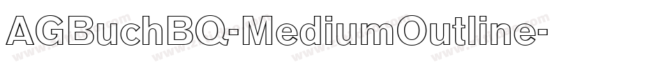 AGBuchBQ-MediumOutline字体转换