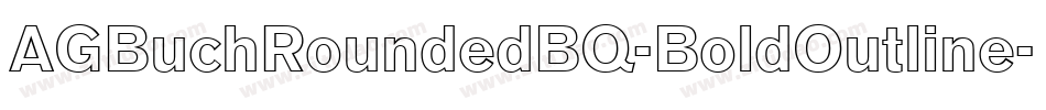 AGBuchRoundedBQ-BoldOutline字体转换
