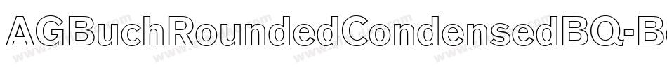 AGBuchRoundedCondensedBQ-BoldOutline字体转换