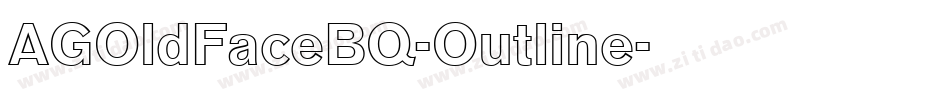 AGOldFaceBQ-Outline字体转换