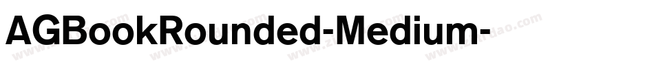 AGBookRounded-Medium字体转换