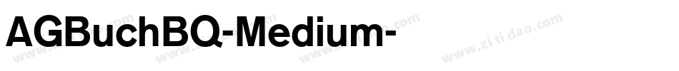 AGBuchBQ-Medium字体转换