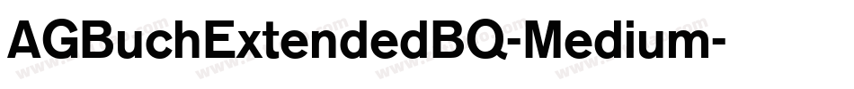 AGBuchExtendedBQ-Medium字体转换