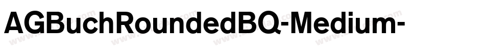 AGBuchRoundedBQ-Medium字体转换