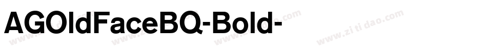 AGOldFaceBQ-Bold字体转换
