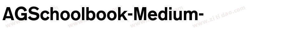 AGSchoolbook-Medium字体转换