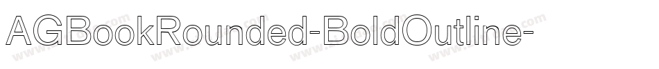 AGBookRounded-BoldOutline字体转换