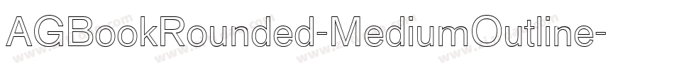 AGBookRounded-MediumOutline字体转换