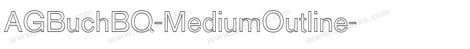 AGBuchBQ-MediumOutline字体转换