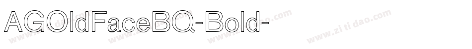 AGOldFaceBQ-Bold字体转换