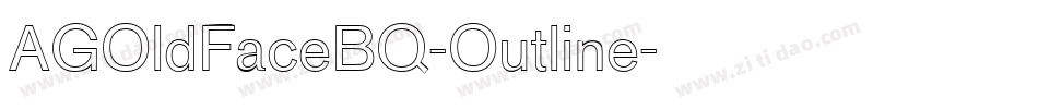 AGOldFaceBQ-Outline字体转换