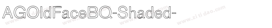 AGOldFaceBQ-Shaded字体转换