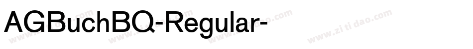 AGBuchBQ-Regular字体转换