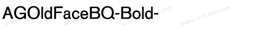AGOldFaceBQ-Bold字体转换