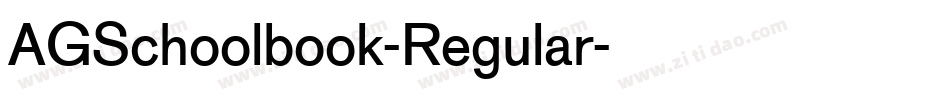 AGSchoolbook-Regular字体转换