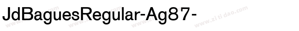 JdBaguesRegular-Ag87字体转换