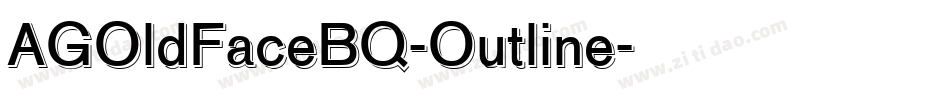 AGOldFaceBQ-Outline字体转换