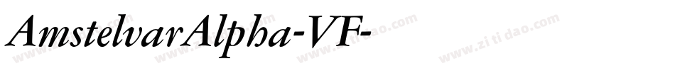 AmstelvarAlpha-VF字体转换