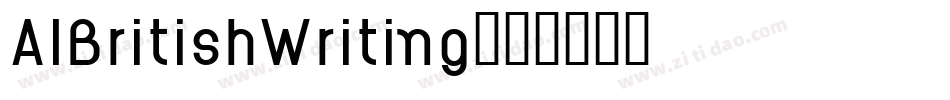 AIBritishWriting字体转换