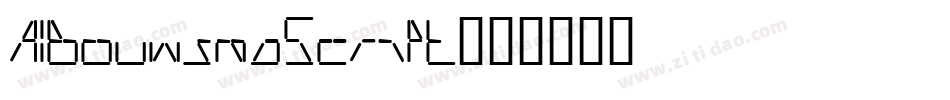 AIBouwsmaScript字体转换