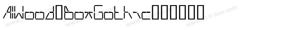 AIWood-BoxGothic字体转换