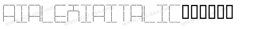 AIAlexiaItalic字体转换