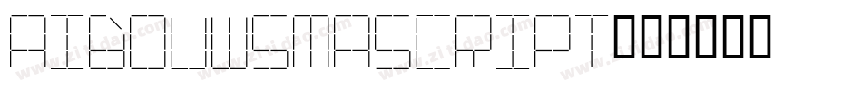 AIBouwsmaScript字体转换