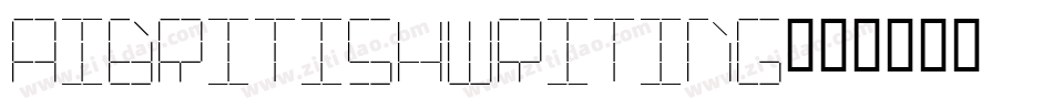 AIBritishWriting字体转换