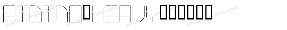 AIDino-Heavy字体转换