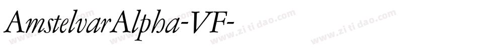 AmstelvarAlpha-VF字体转换