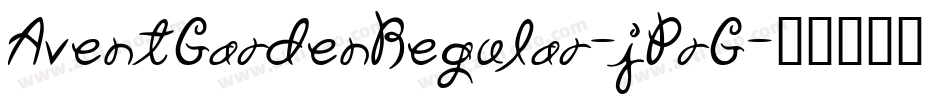 AventGardenRegular-jPrG字体转换