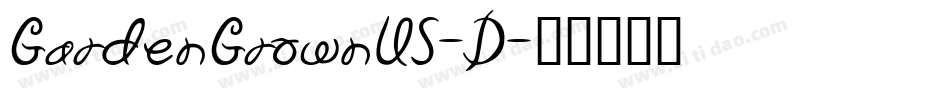 GardenGrownUS-D字体转换