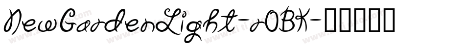 NewGardenLight-r0BK字体转换