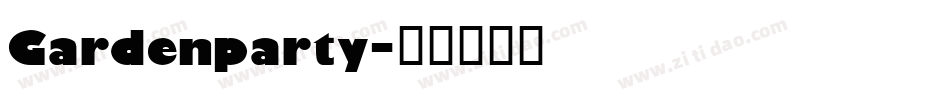 Gardenparty字体转换