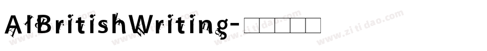 AIBritishWriting字体转换
