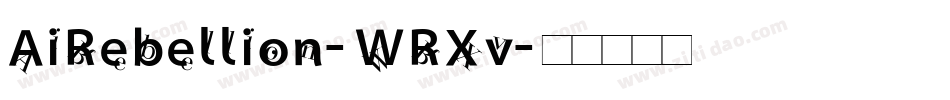 AiRebellion-WRXv字体转换