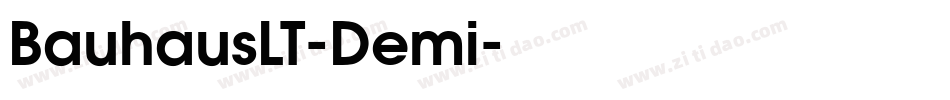 BauhausLT-Demi字体转换