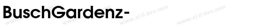 BuschGardenz字体转换