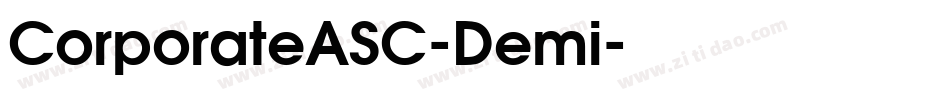 CorporateASC-Demi字体转换