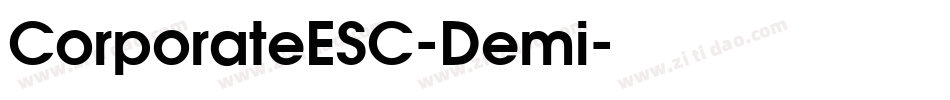 CorporateESC-Demi字体转换
