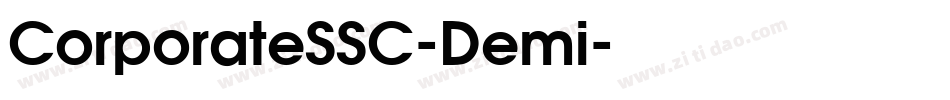 CorporateSSC-Demi字体转换