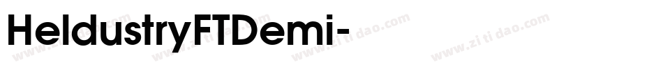 HeldustryFTDemi字体转换