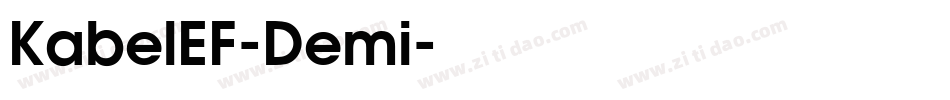 KabelEF-Demi字体转换